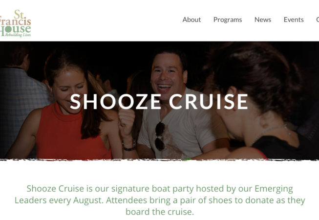 St. Francis House Website Shooz Cruise Event
