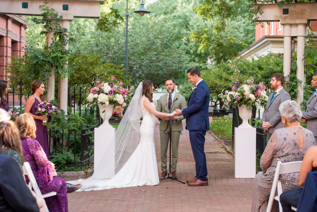 cambridge multicultural arts center outdoor wedding ceremony