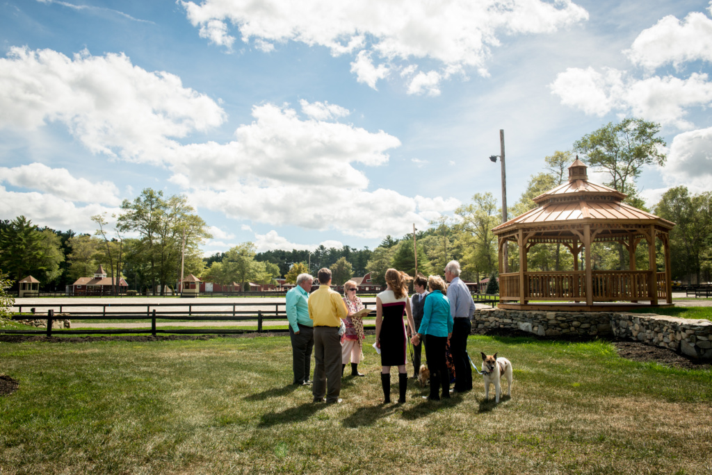 small private wedding at horse farm