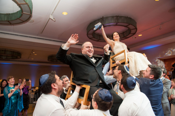 hora chair lift jewish wedding boston